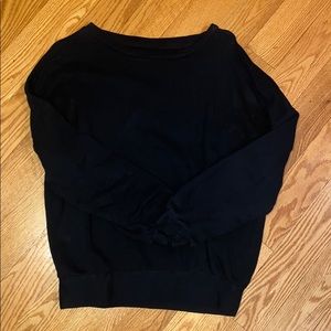 Long sleeve banded sweatshirt